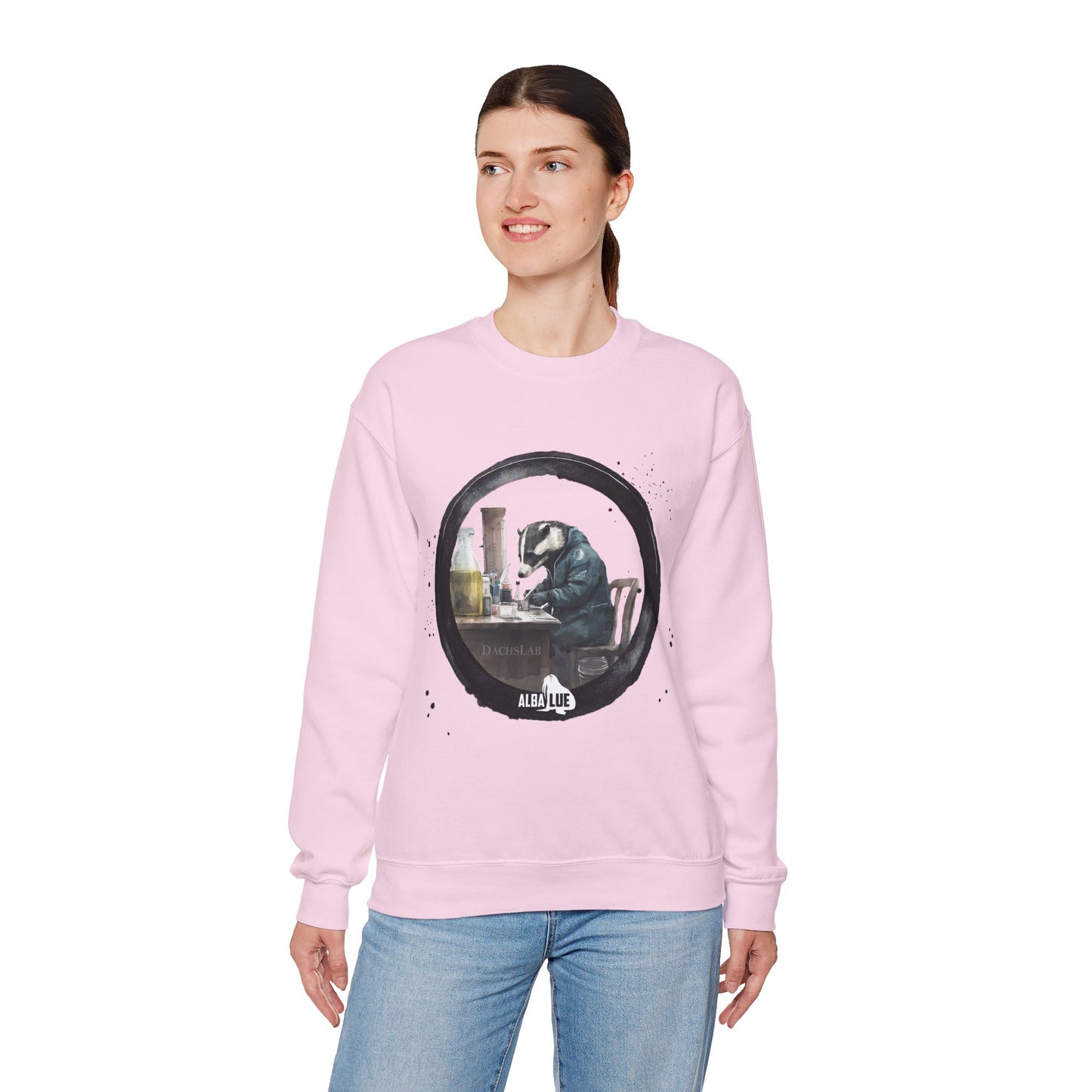 Badger in a Lab - Crewneck Sweatshirt