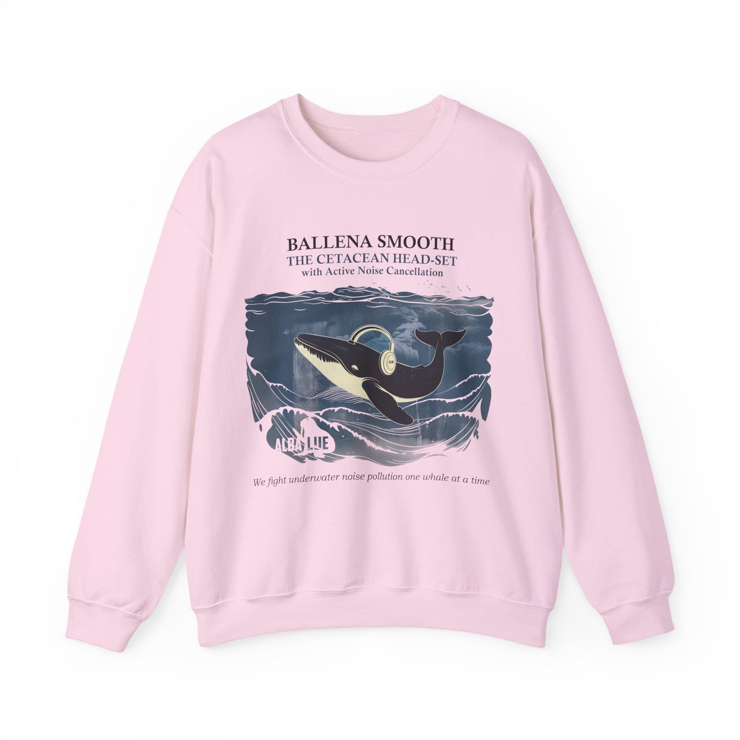 Whale Headphone - Crewneck Sweatshirt