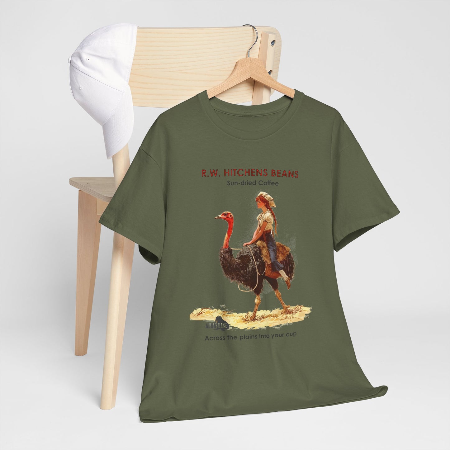 Vintage Ostrich Coffee Ad - T-Shirt