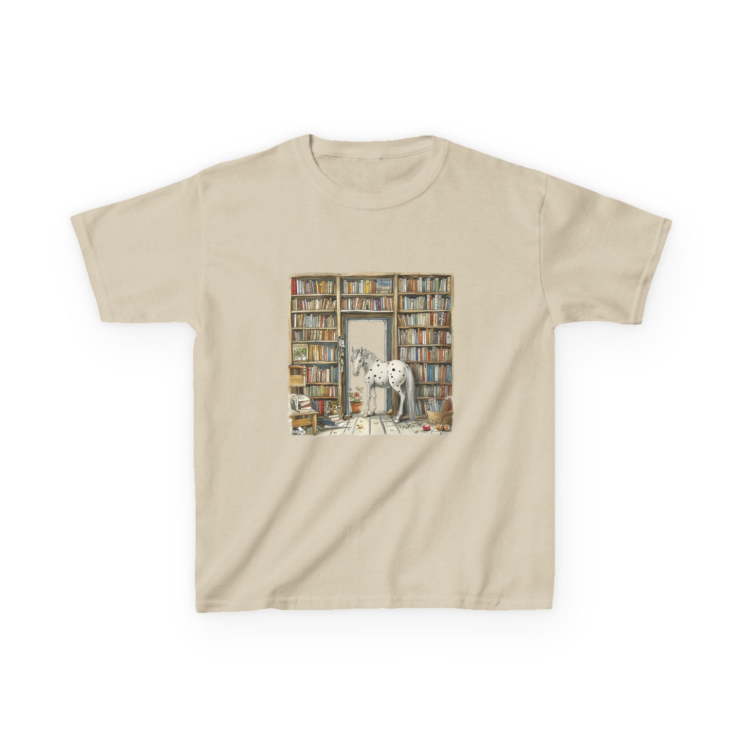 Horse in a Library - Youth T-shirt