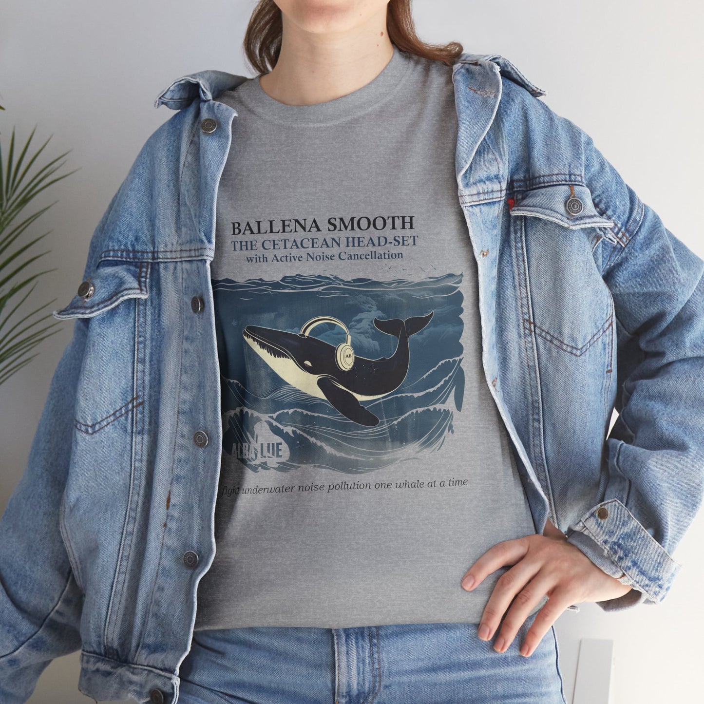 Whale Headphones - T-shirt