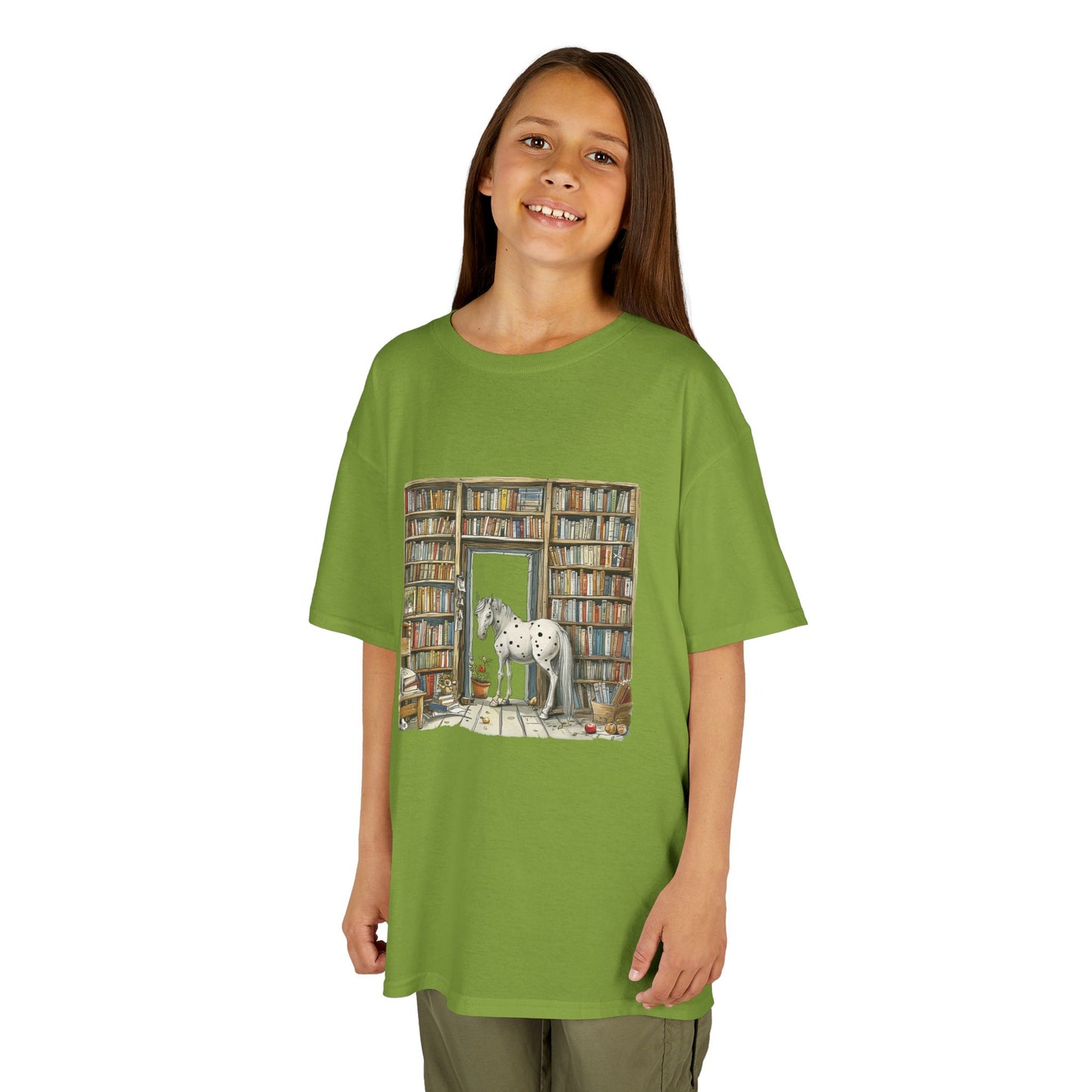 Horse in a Library - Youth T-shirt