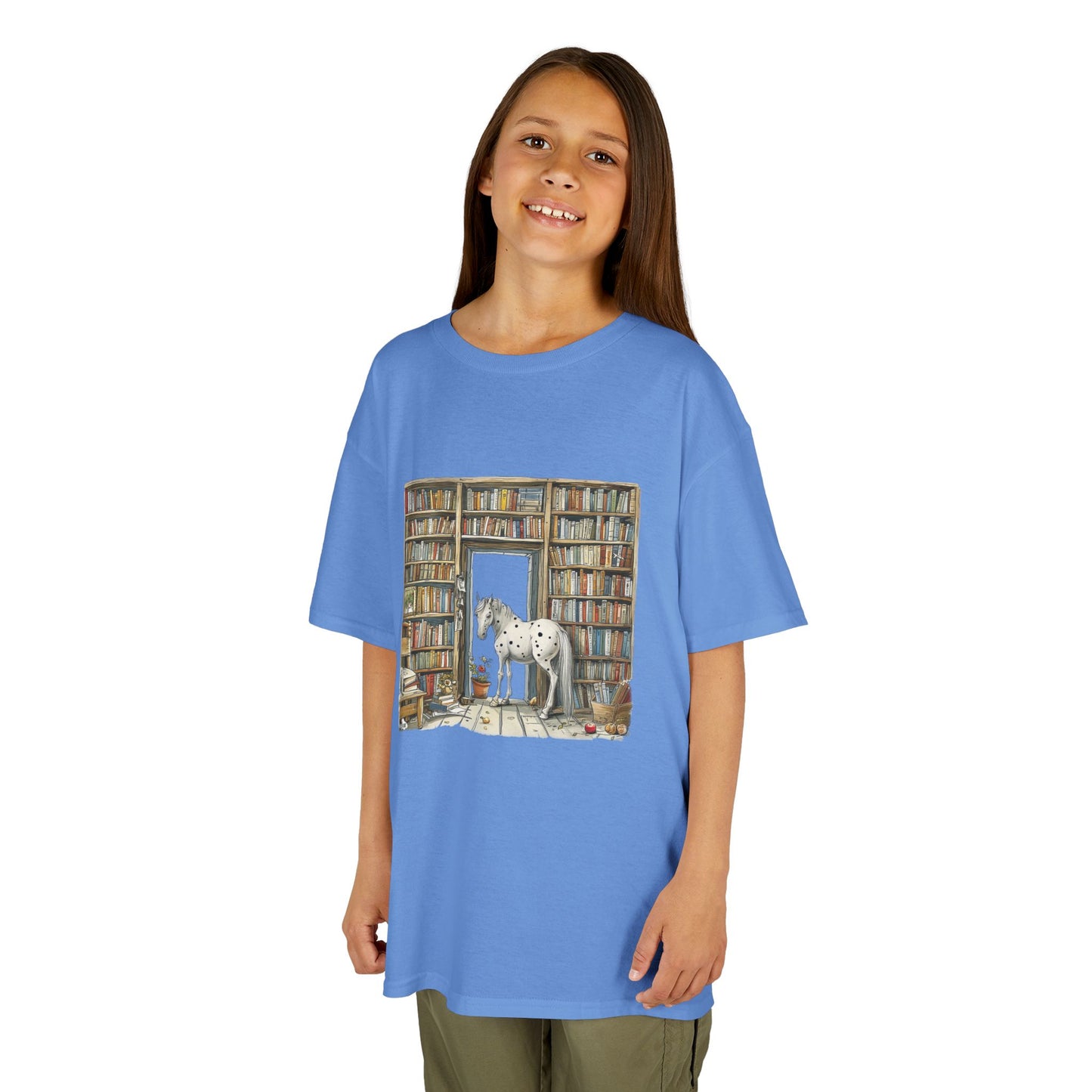 Horse in a Library - Youth T-shirt