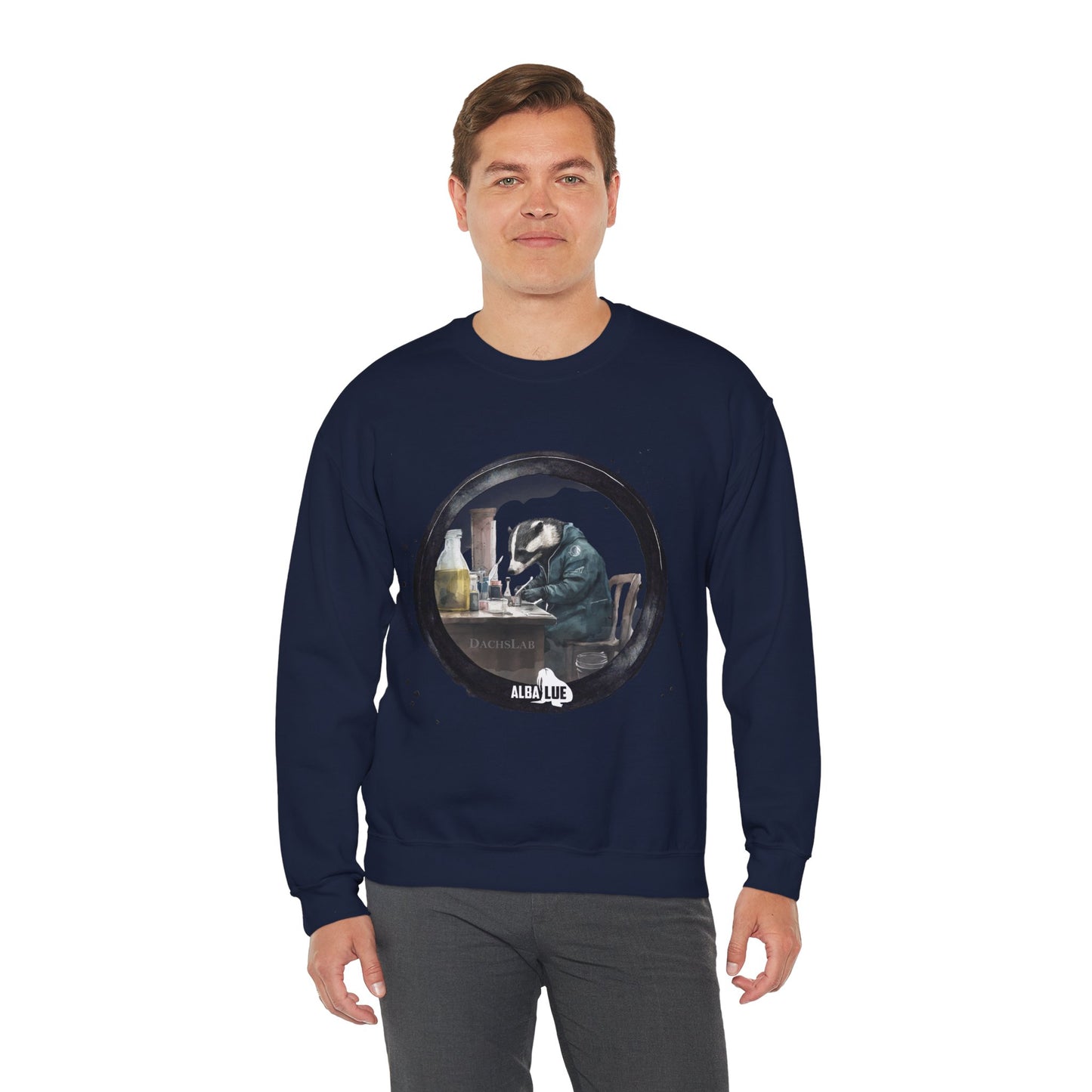 Badger in a Lab - Crewneck Sweatshirt