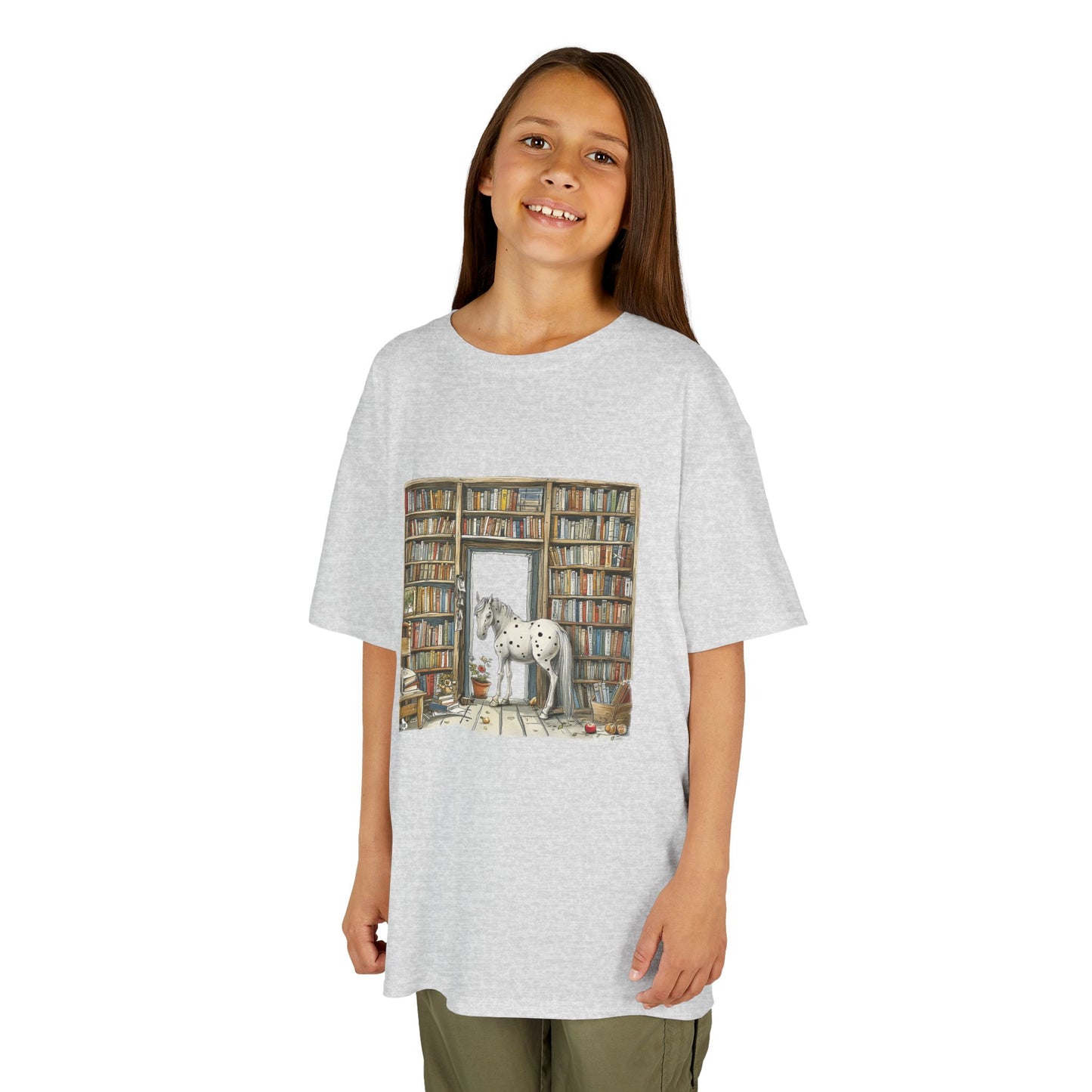 Horse in a Library - Youth T-shirt