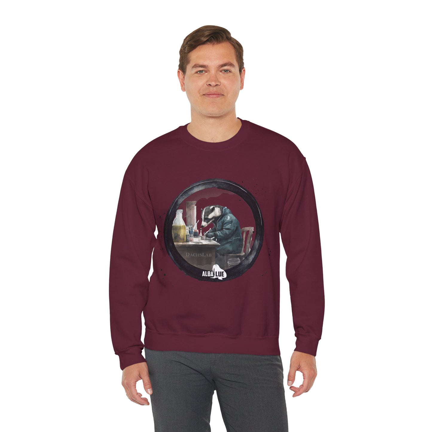 Badger in a Lab - Crewneck Sweatshirt