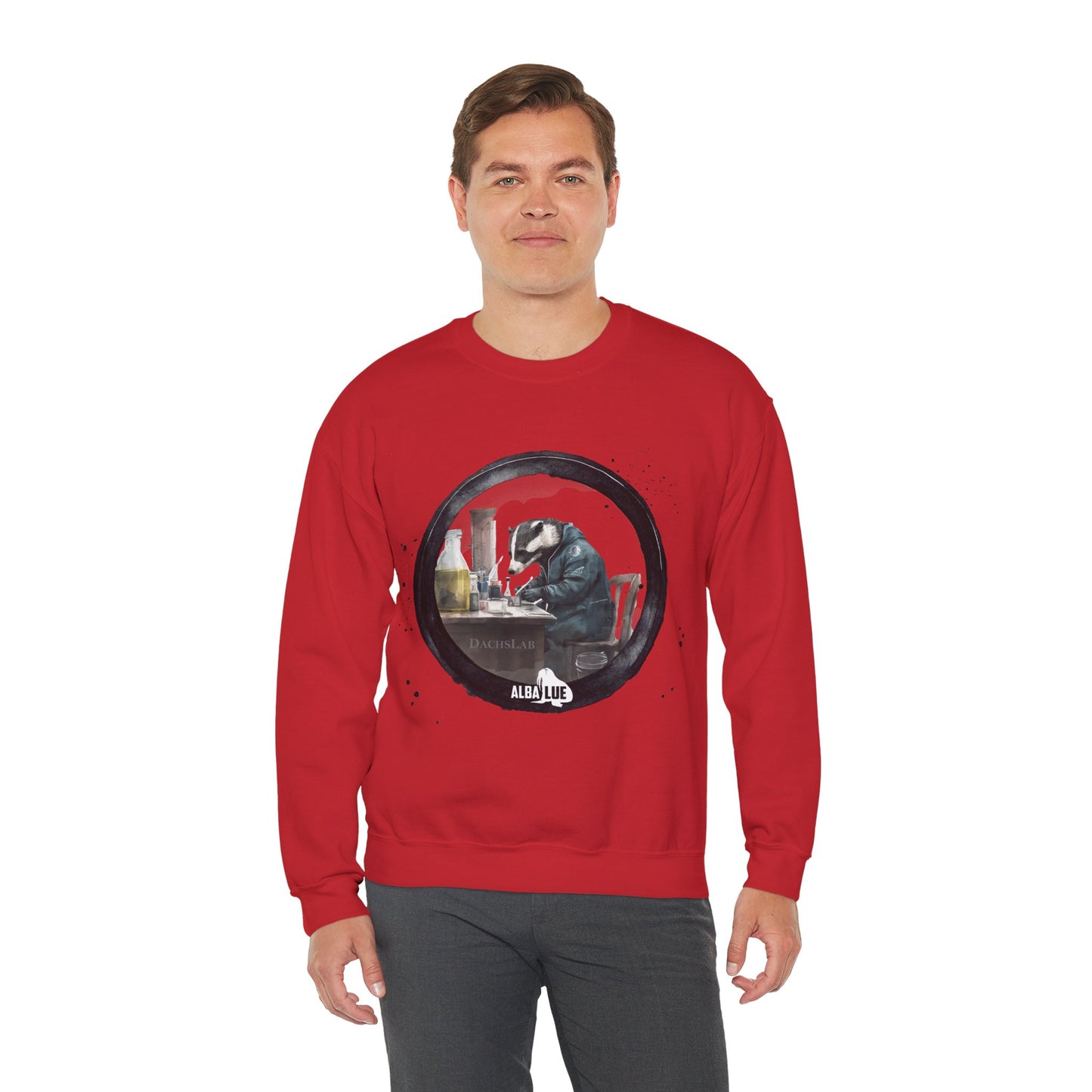 Badger in a Lab - Crewneck Sweatshirt