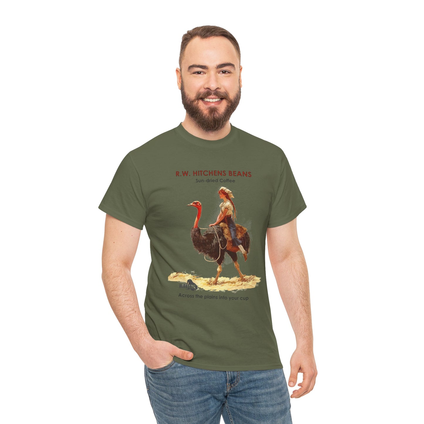 Vintage Ostrich Coffee Ad - T-Shirt