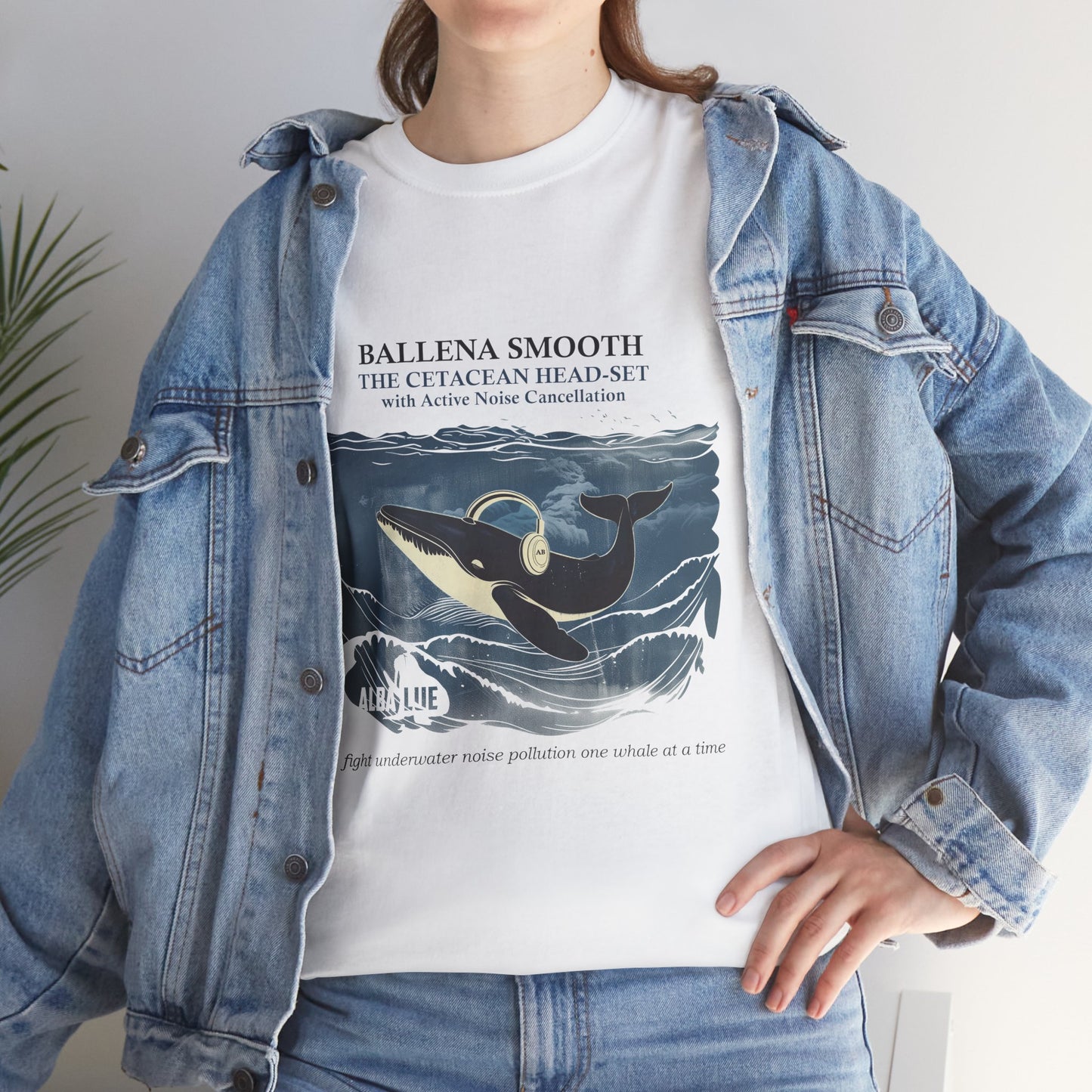 Whale Headphones - T-shirt