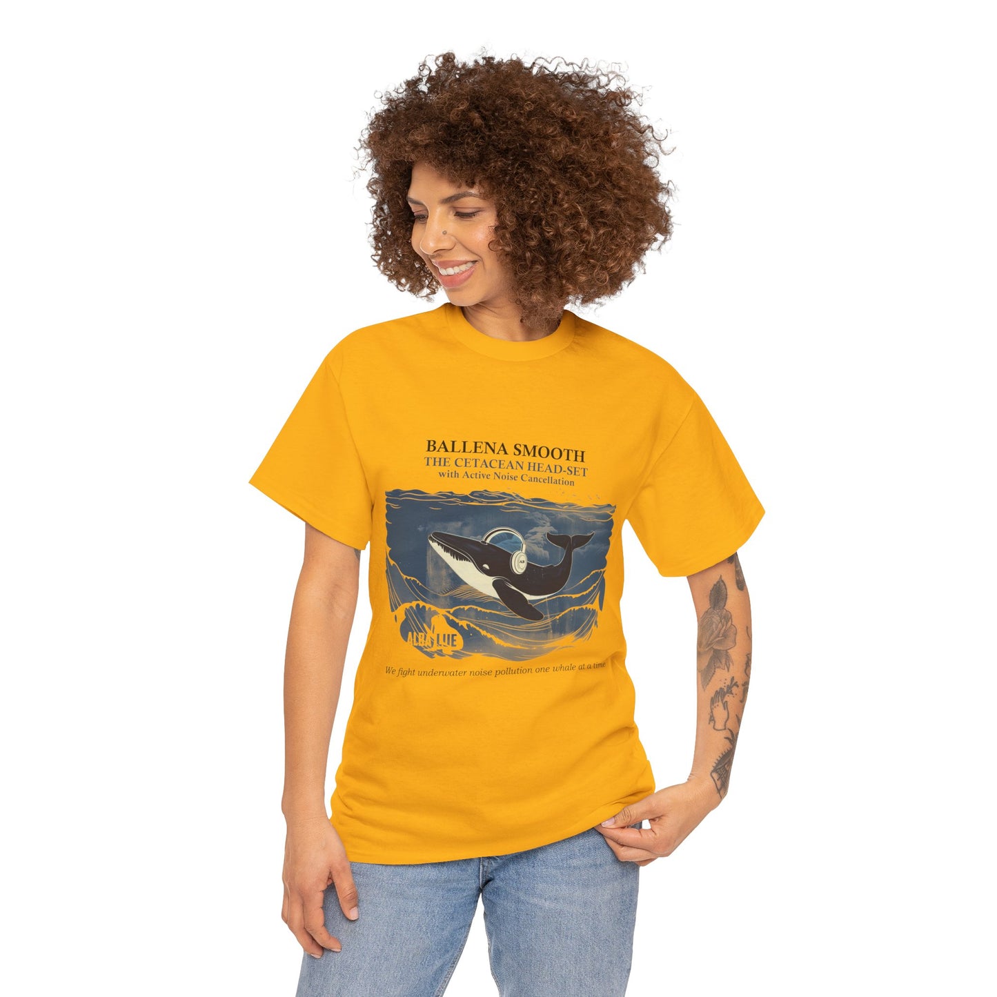 Whale Headphones - T-shirt