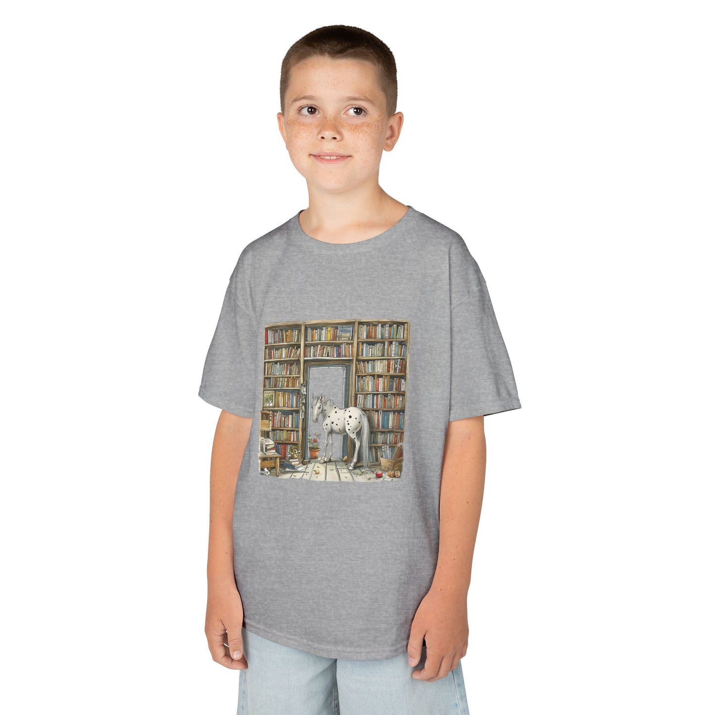 Horse in a Library - Youth T-shirt