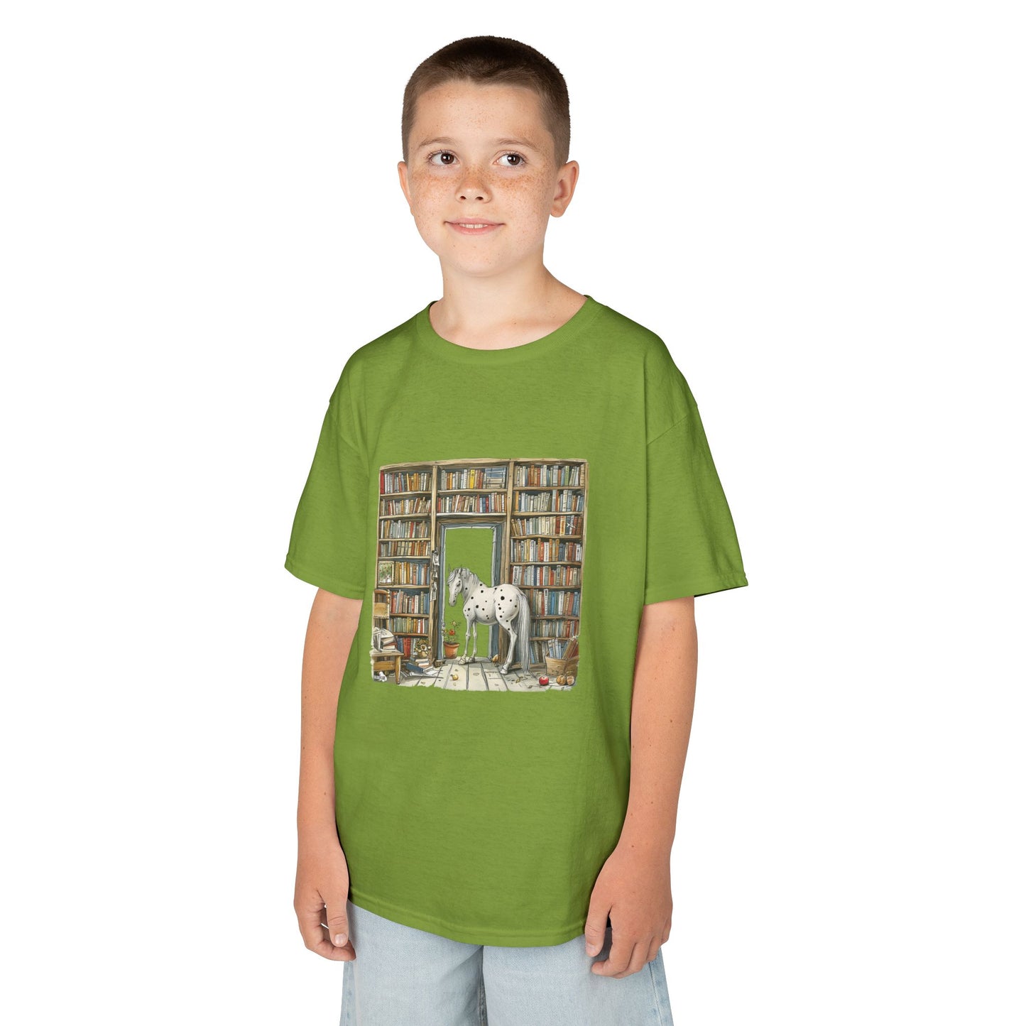 Horse in a Library - Youth T-shirt