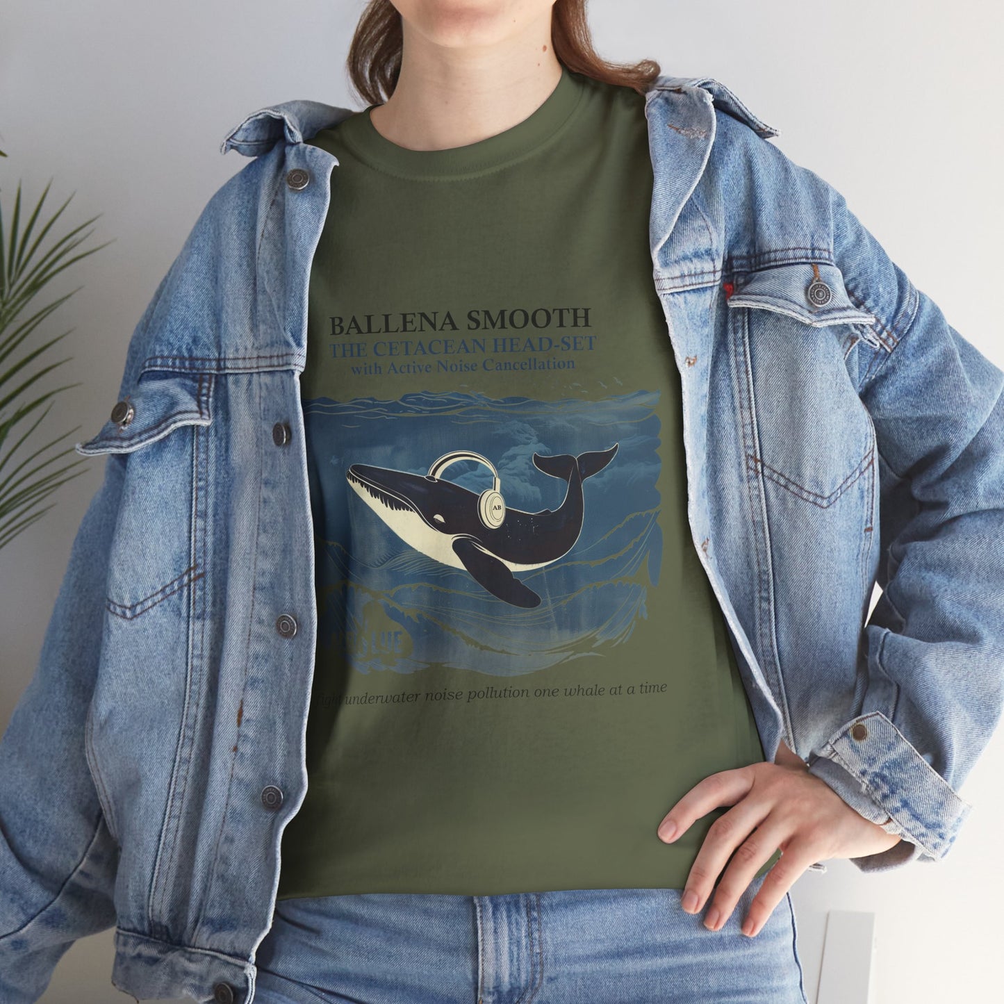 Whale Headphones - T-shirt