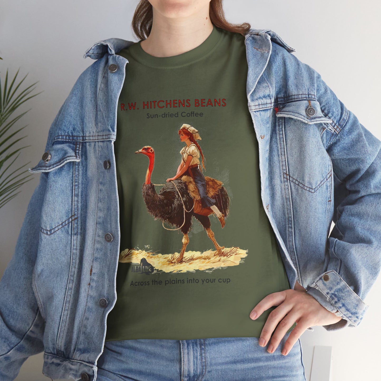 Vintage Ostrich Coffee Ad - T-Shirt