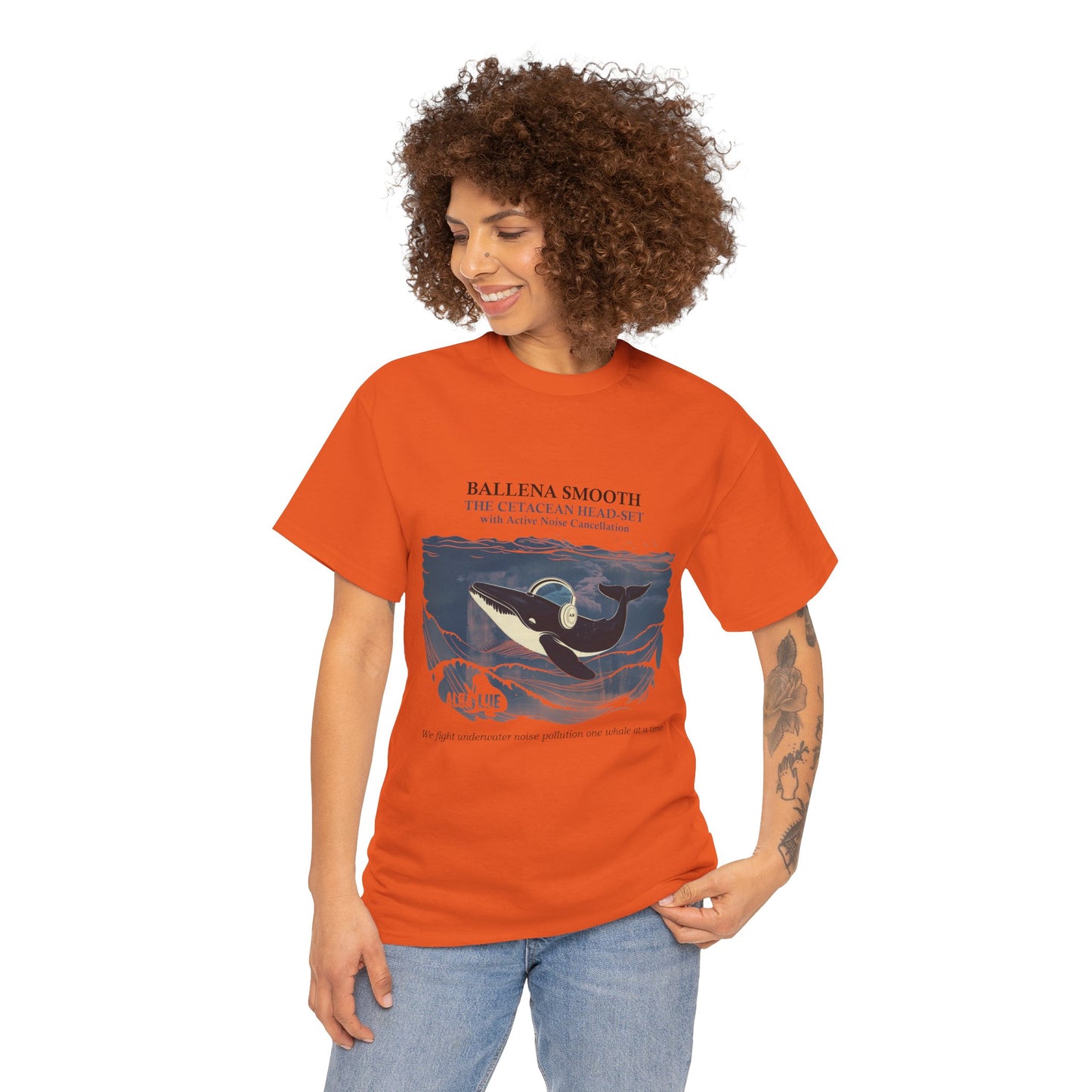 Whale Headphones - T-shirt