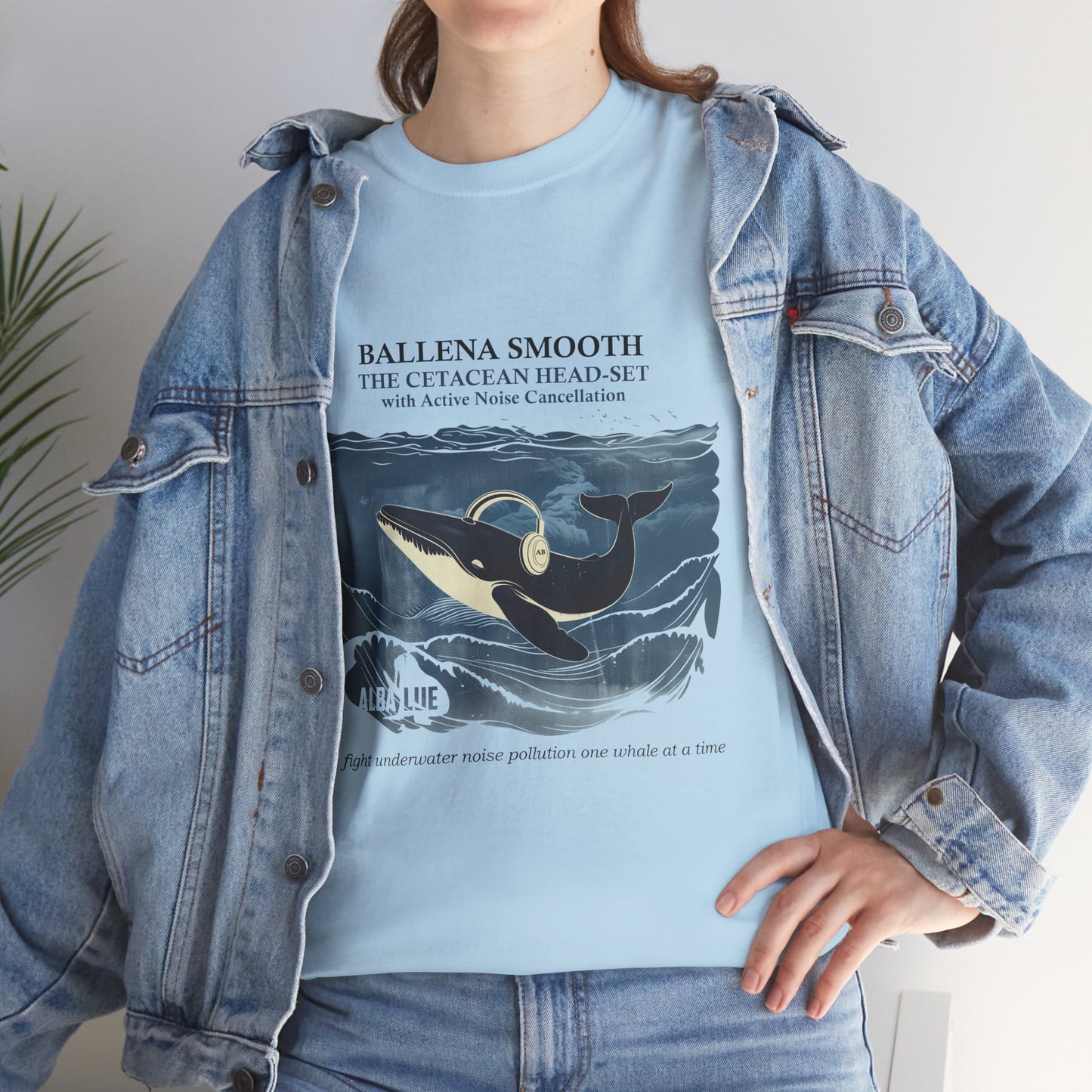 Whale Headphones - T-shirt