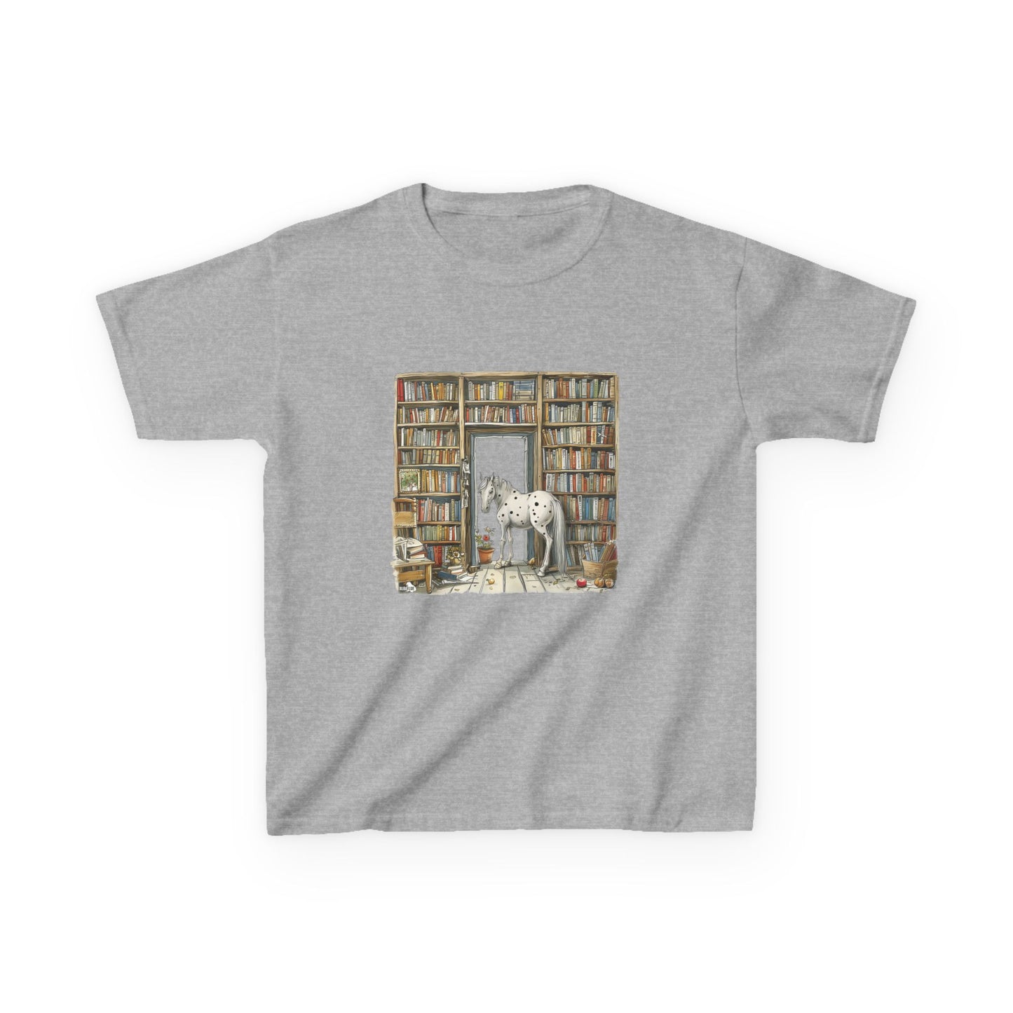 Horse in a Library - Youth T-shirt