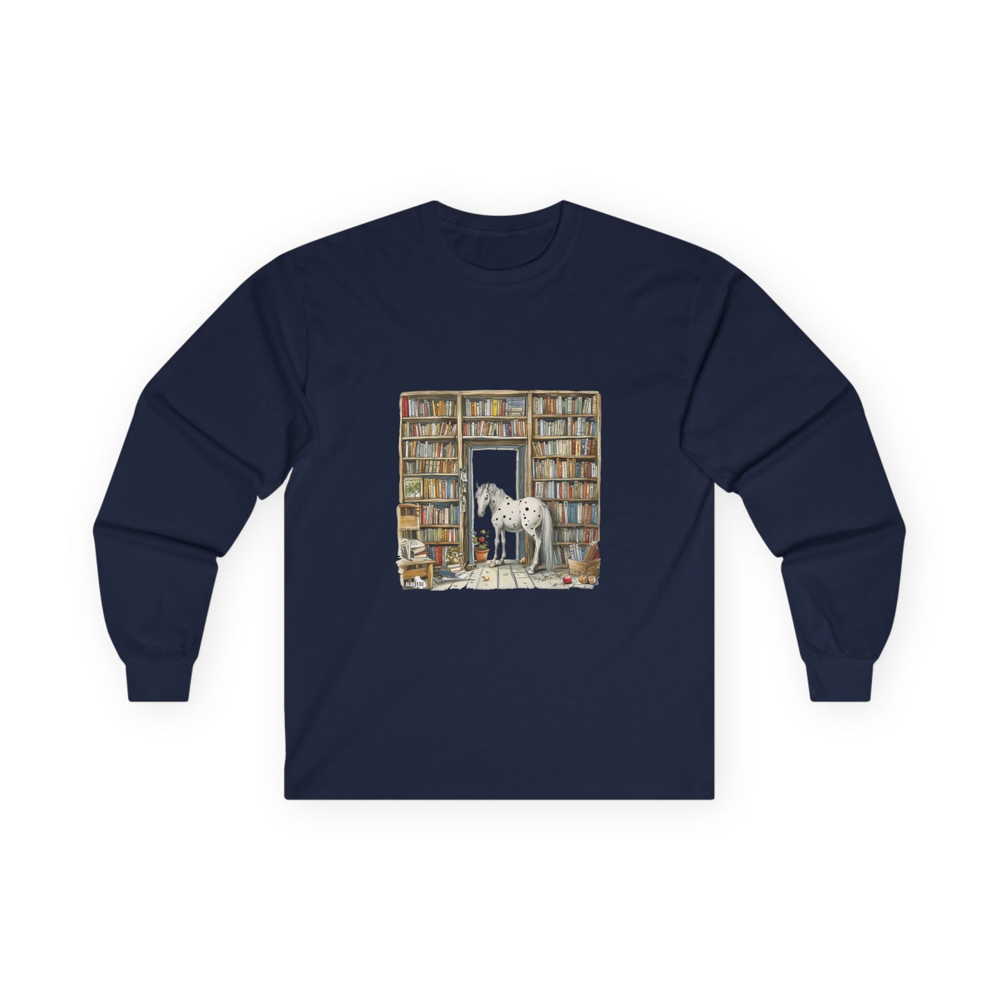 Horse in a Library - Toddler Long Sleeve