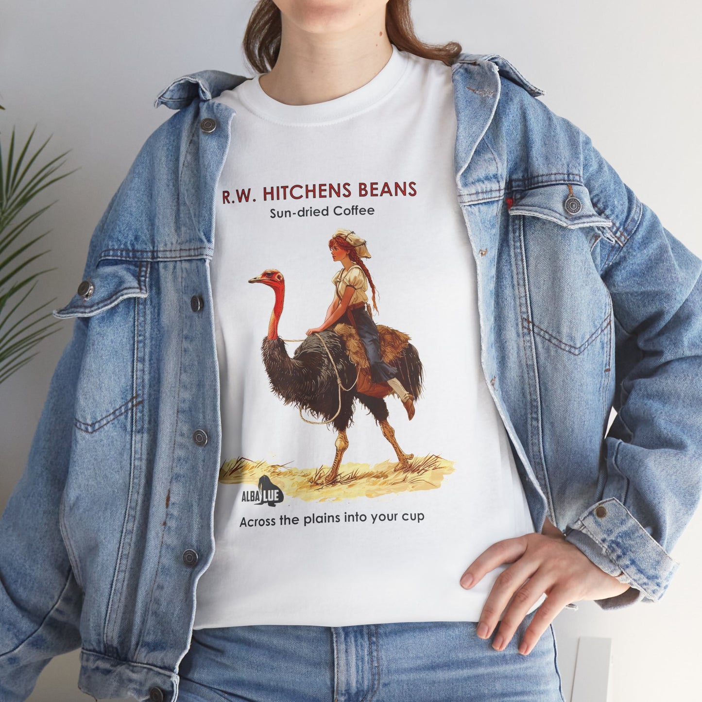 Vintage Ostrich Coffee Ad - T-Shirt