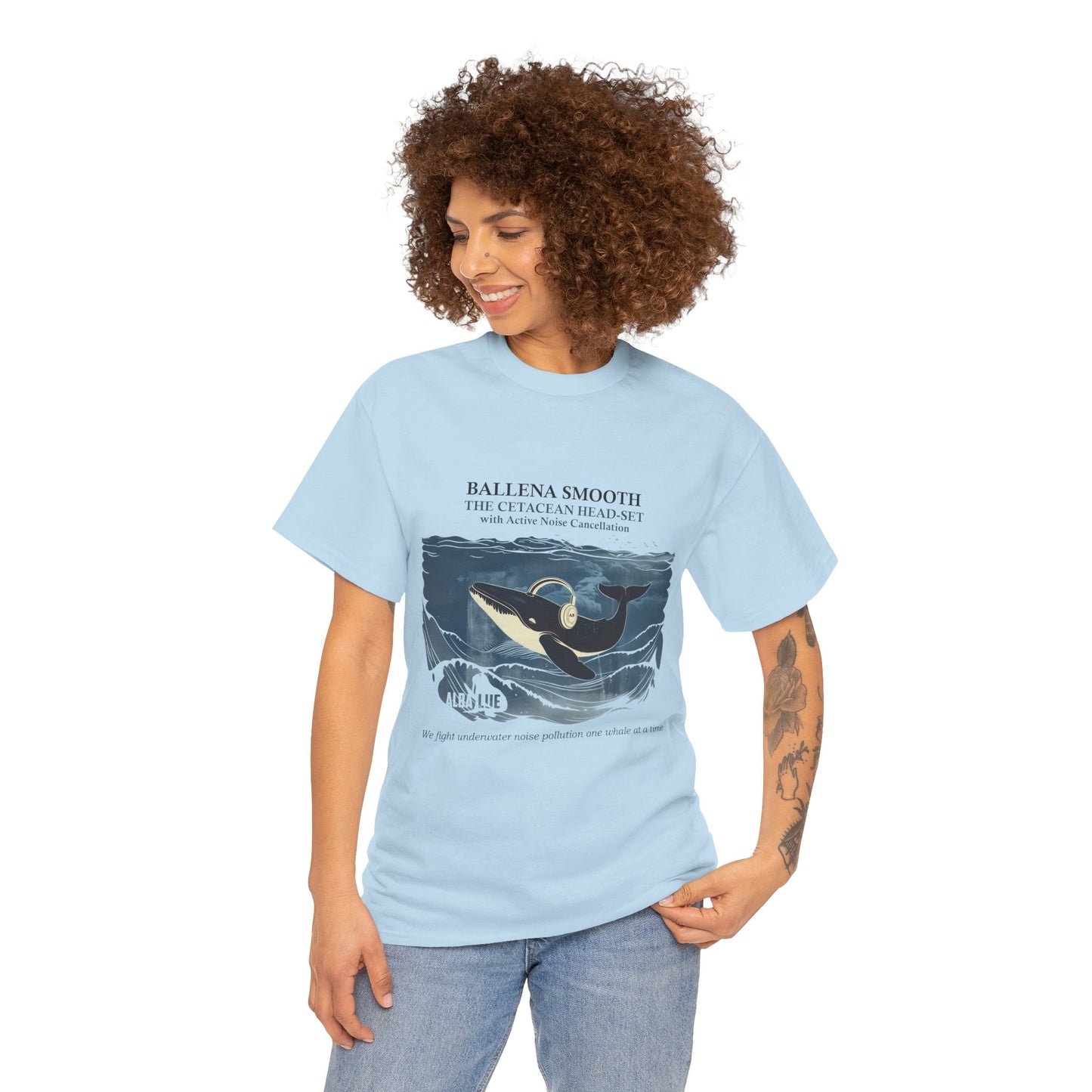 Whale Headphones - T-shirt