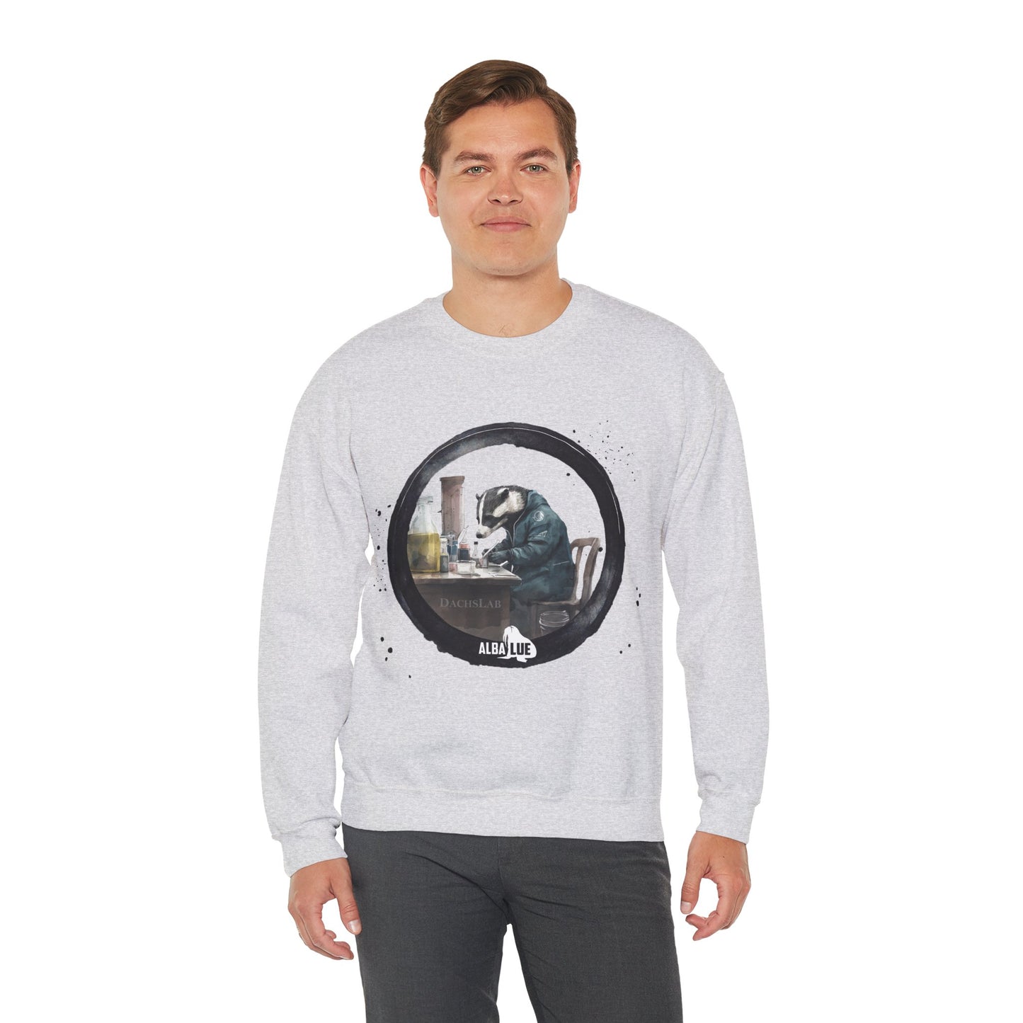 Badger in a Lab - Crewneck Sweatshirt