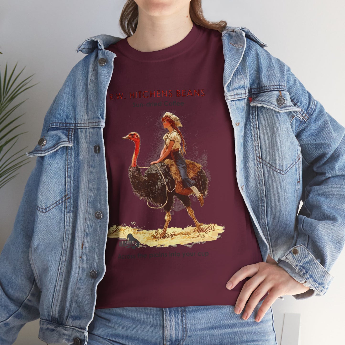 Vintage Ostrich Coffee Ad - T-Shirt