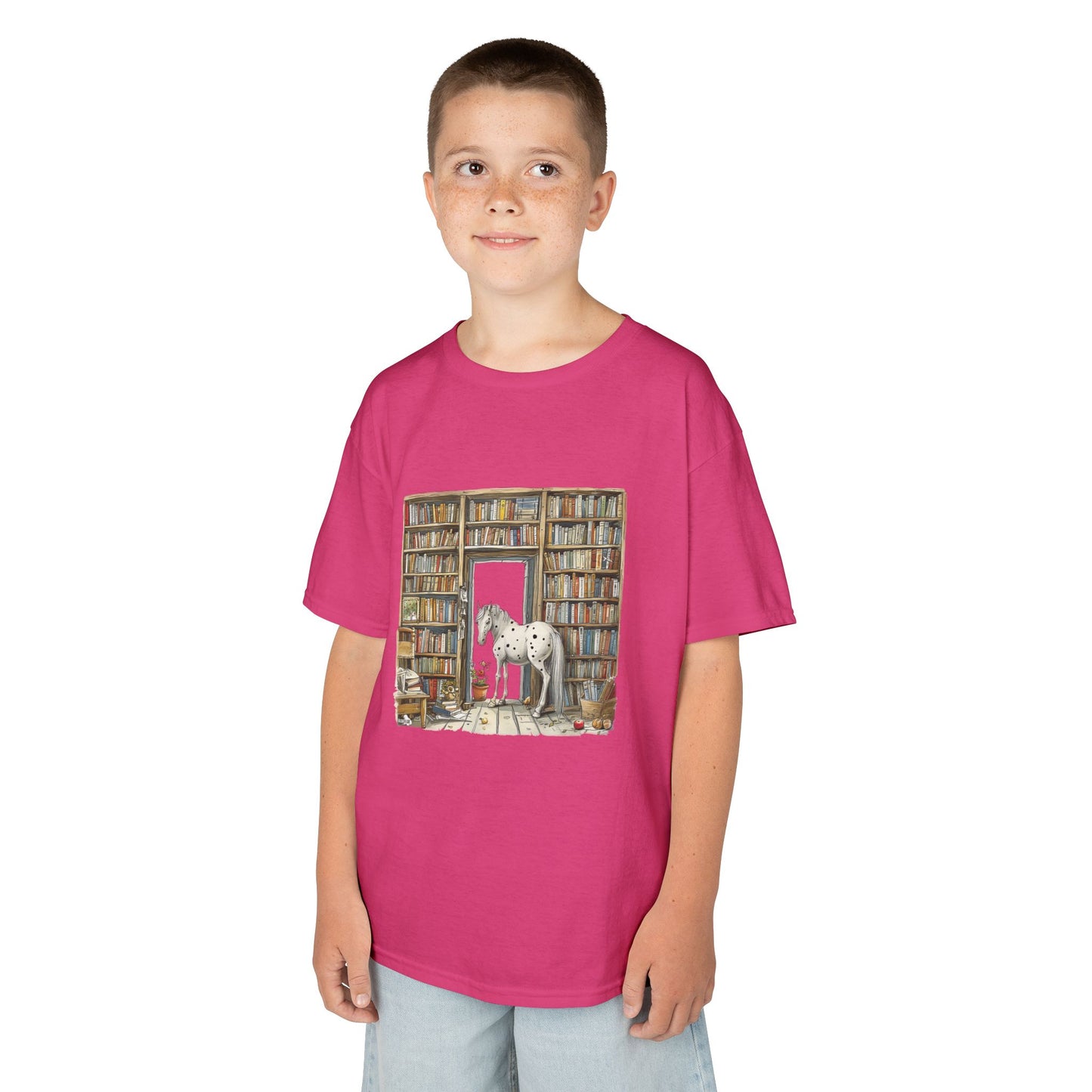 Horse in a Library - Youth T-shirt