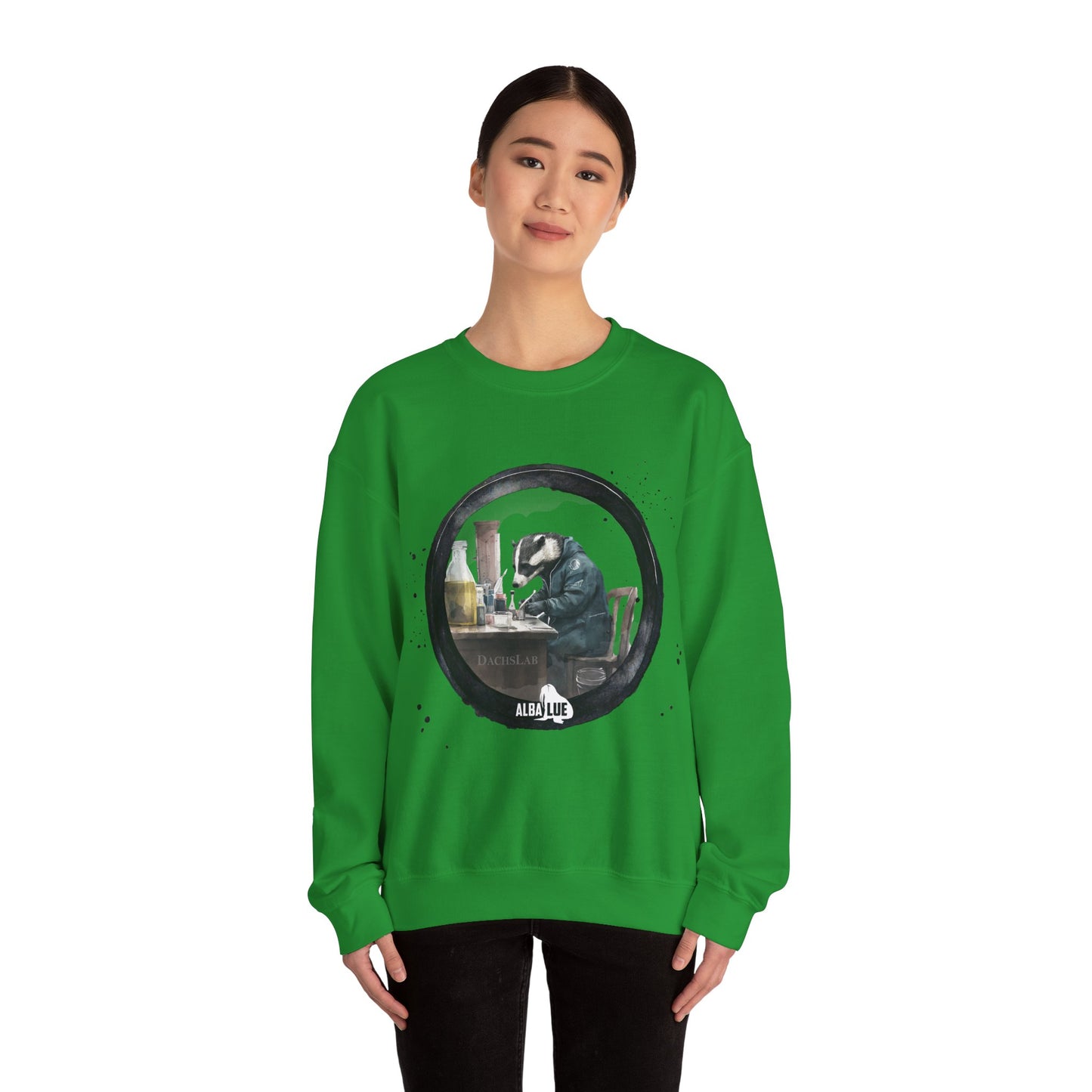 Badger in a Lab - Crewneck Sweatshirt