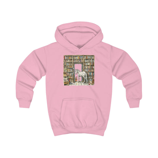 Horse in a Library - Hoodie for Toddlers
