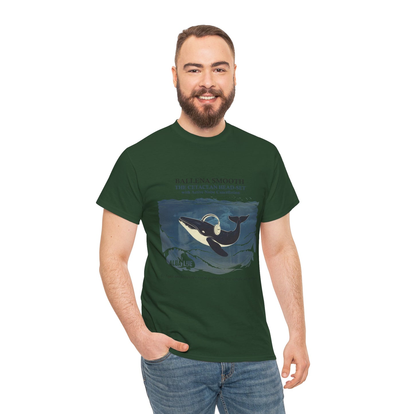 Whale Headphones - T-shirt