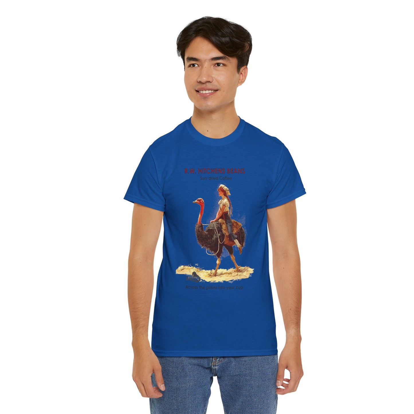 Vintage Ostrich Coffee Ad - T-Shirt