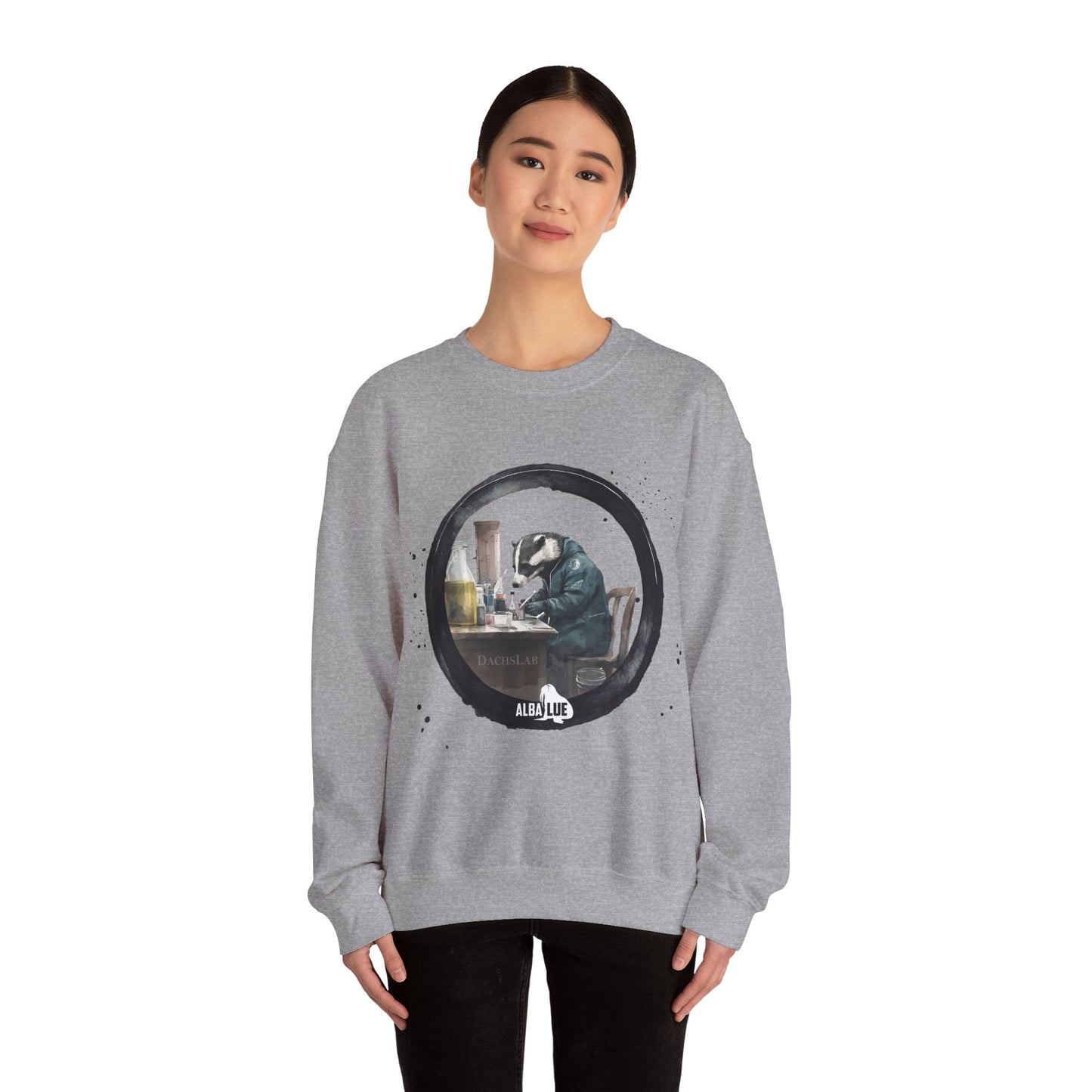 Badger in a Lab - Crewneck Sweatshirt