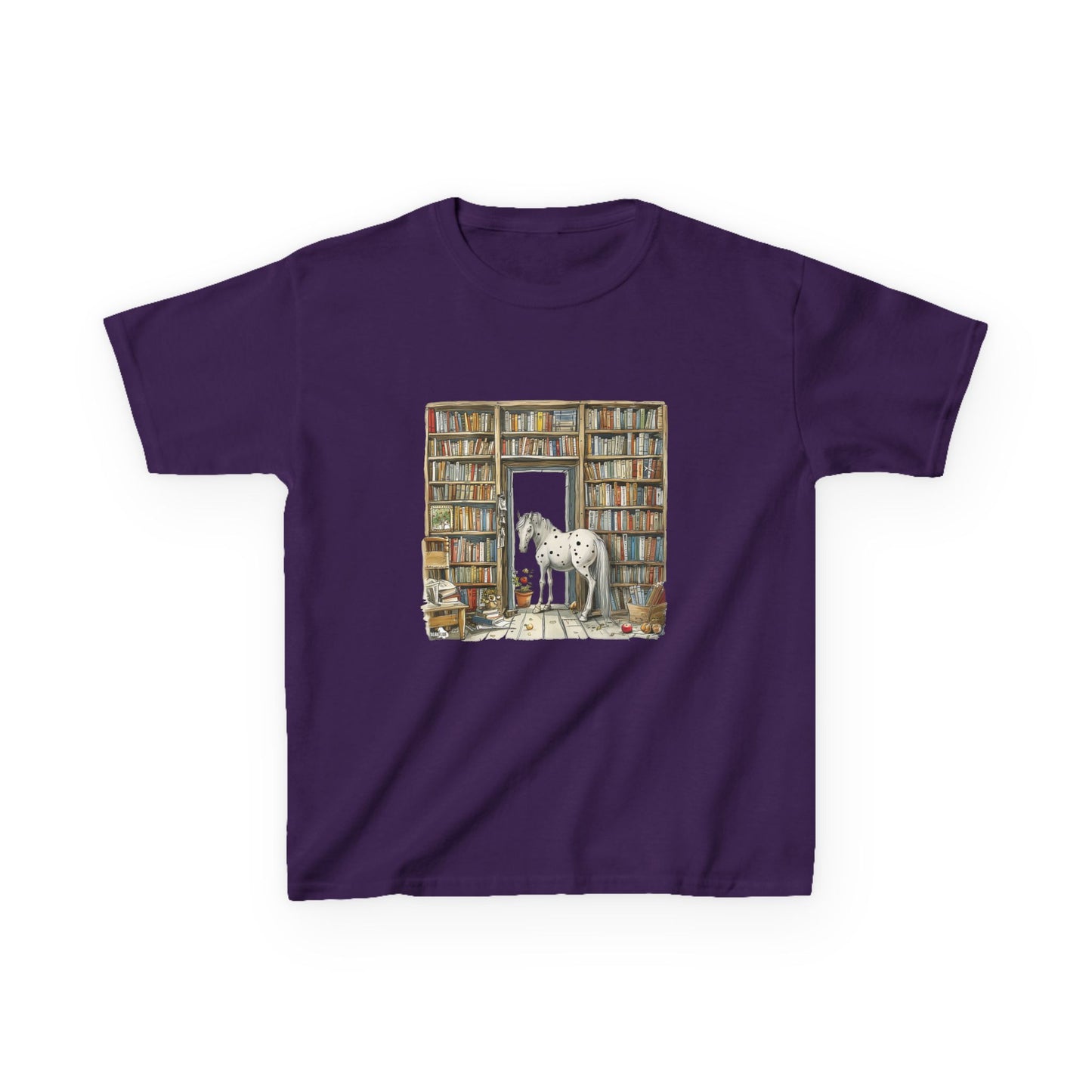 Horse in a Library - Youth T-shirt