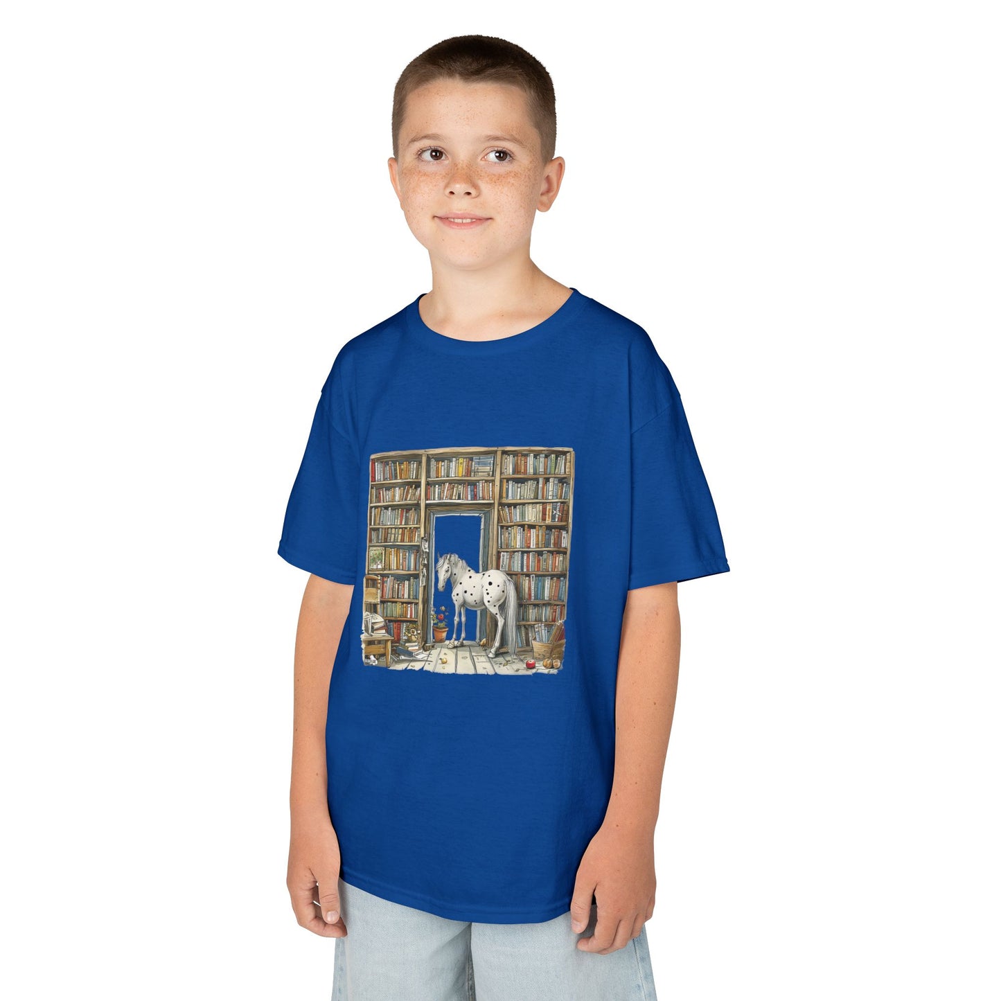 Horse in a Library - Youth T-shirt
