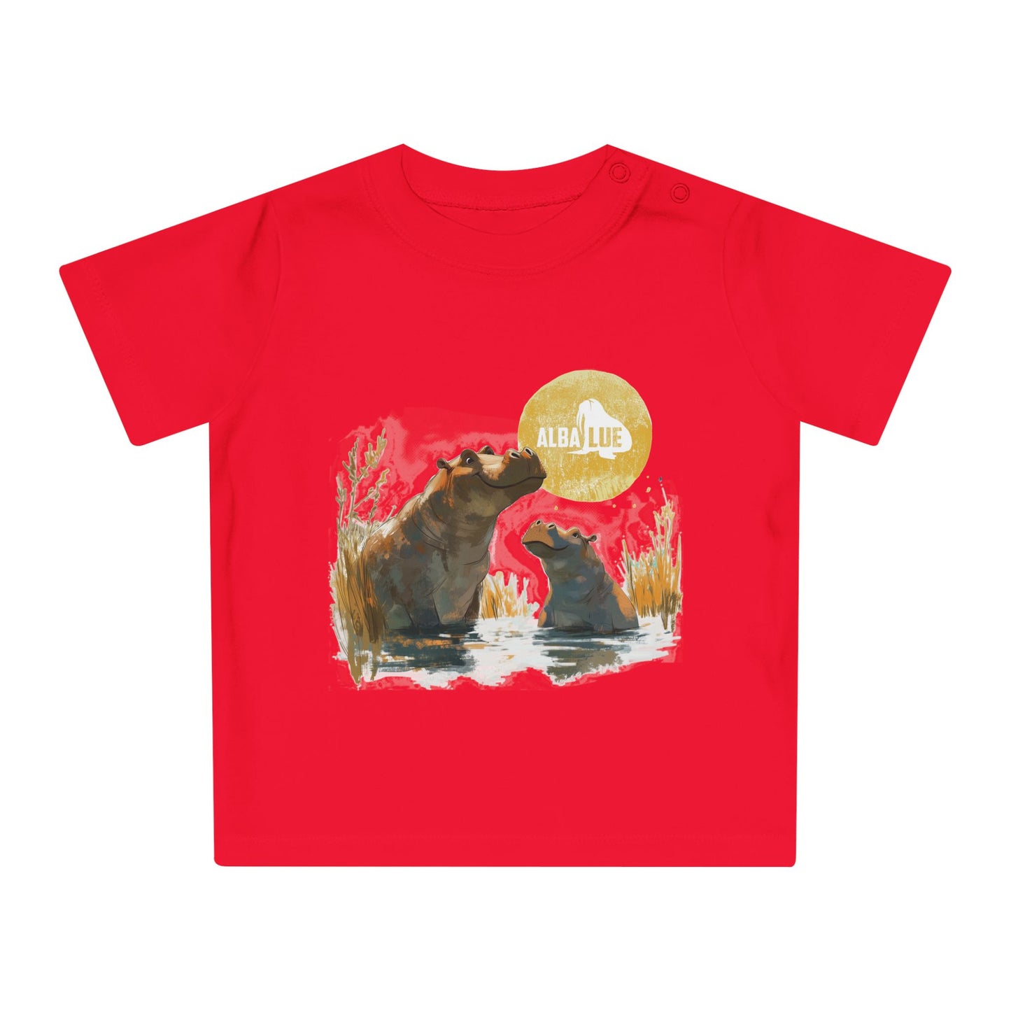 Two Hippos in Water - Toddler T-shirt